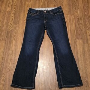 Ariat Jocelyn Bootcut Jeans Dark Wash Mid Rise Western Denim Women’s 32S C95
